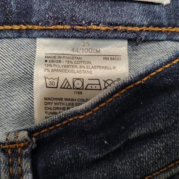 Banana Republic Skinny Jean sz 25 - Picture 4 of 4
